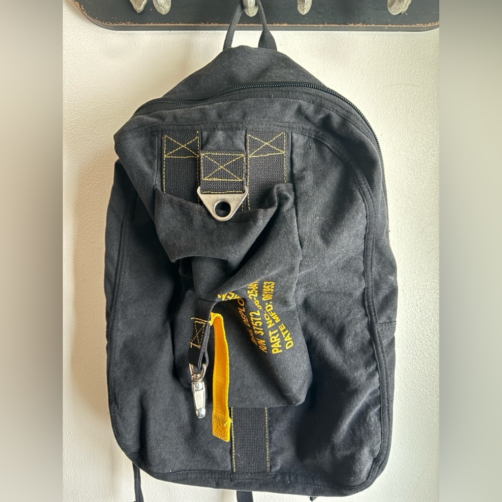 Navy Flight Canvas Backpack - Picture 1 of 8